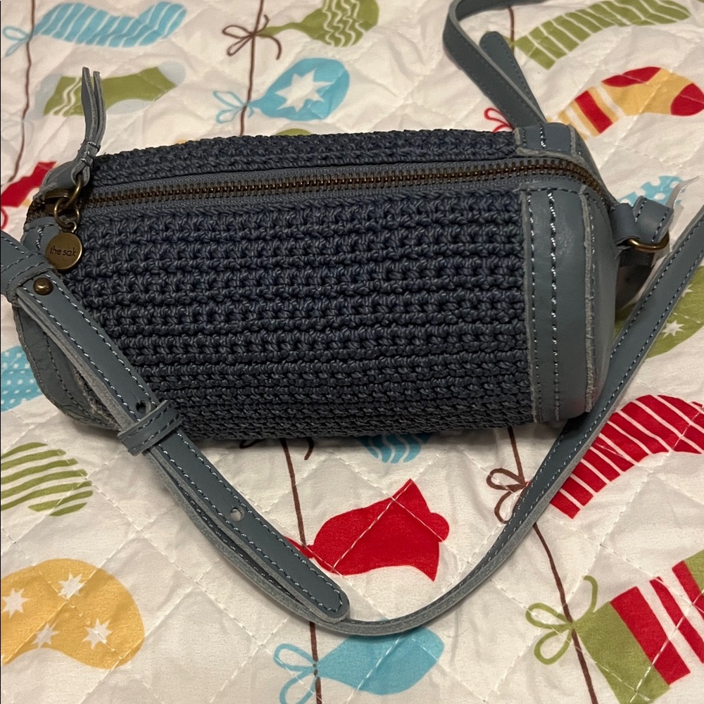The Sak Blue Woven Crossbody Bag - Picture 3 of 3